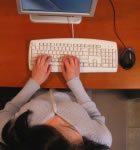 standard keyboard and user positioning