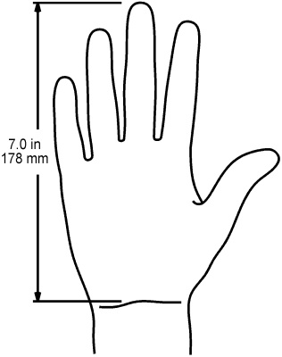 Evoluent Vertical Mouse 4 handsize chart